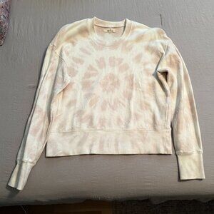 Madewell Neutral Tie-Dye Crewneck Small